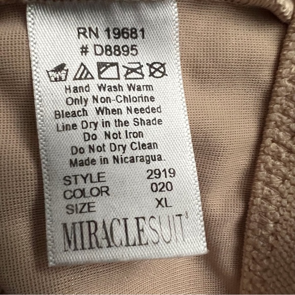 Miraclesuit Shape Away Extra Firm High-Waist Thigh Slimmer 2919 Warm Beige XL - Picture 6 of 7